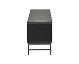 Alvin TV Unit - Black ans Natural Brown Wood