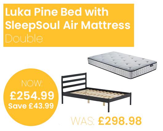 Luka Bed with SleepSoul Air Mattress - Double