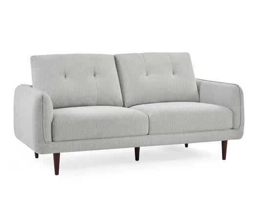 Remy Fabric 3 Seater Sofa Light Grey
