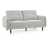 Remy Fabric 3 Seater Sofa Light Grey