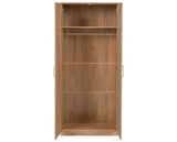 DAKOTA 2 DOOR WARDROBE BEDROOM SET - OAK EFFECT