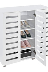 Euston 3 Door Shoe Cabinet - White