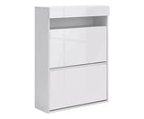 Galicia Wall Hanging Two Tier Shoe Cabinet White