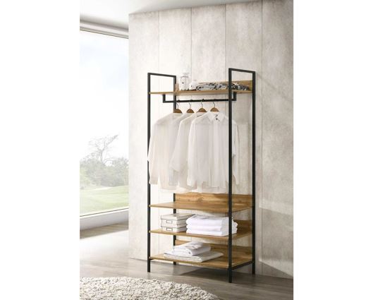 Zahra Open Wardrobe with 4 Shelves