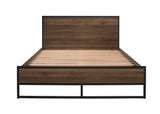 Houston Double Bed - Walnut