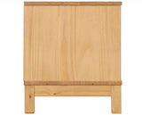 CORONA RATTAN 1 DOOR 1 DRAWER TV UNIT - DISTRESSED WAX PINE/RATTAN EFFECT