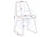 LUKAS DINING CHAIR (X2 PER BOX) - GREY VELVET