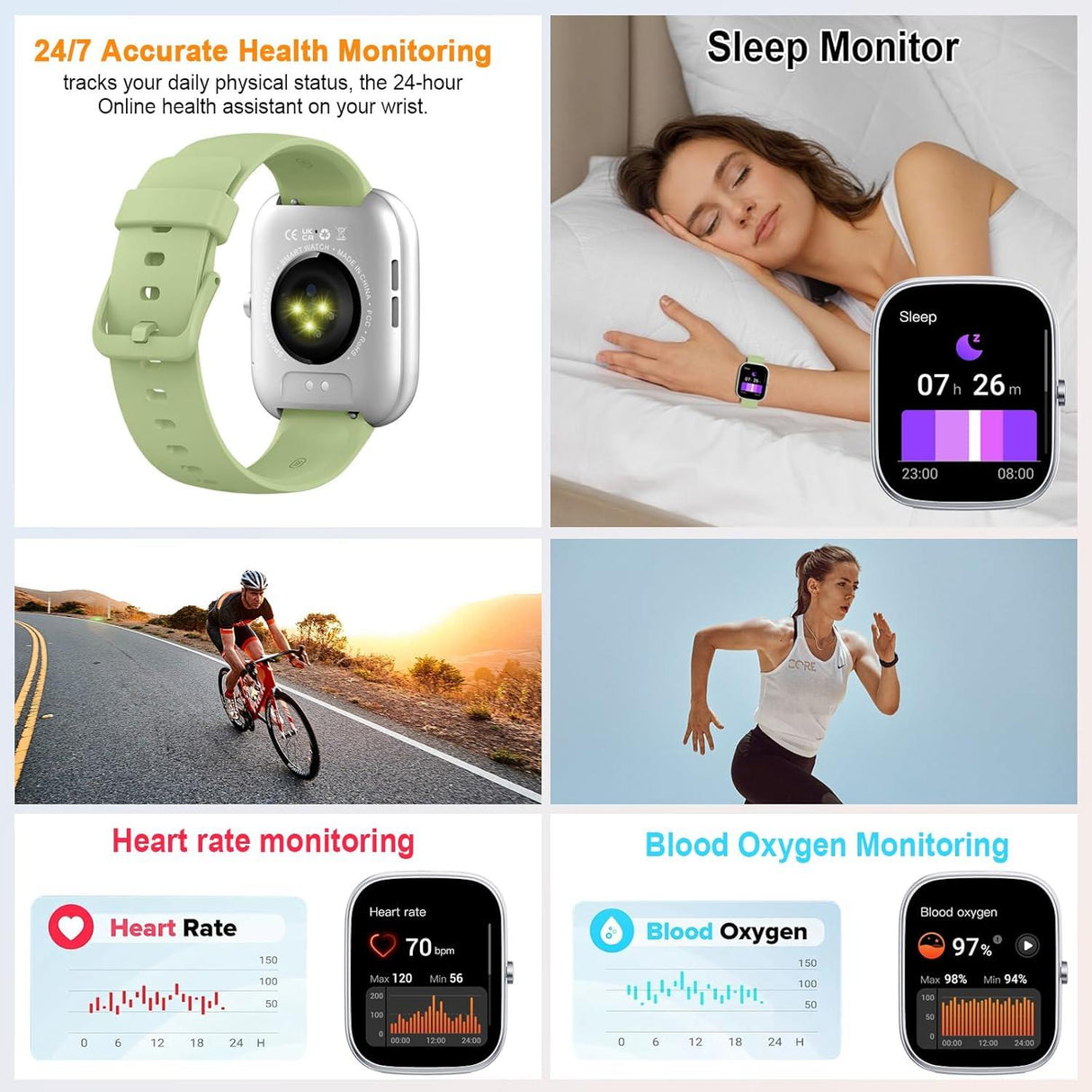 Jugeman Smart Watch - Sage Green