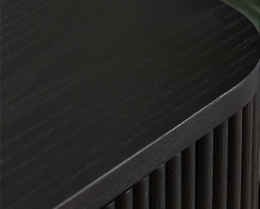 Louis Black Fluted Sideboard Black