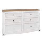 Corona White 3+3 Drawer Chest