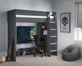 NEBULA GAMING BED WITH DESK ANTHRACITE