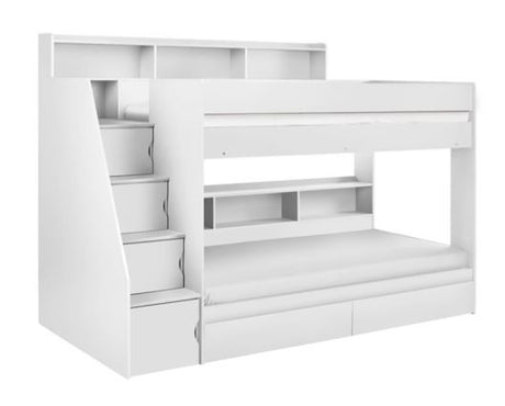 CAMELOT STAIRCASE BUNK ALL WHITE - Default Title