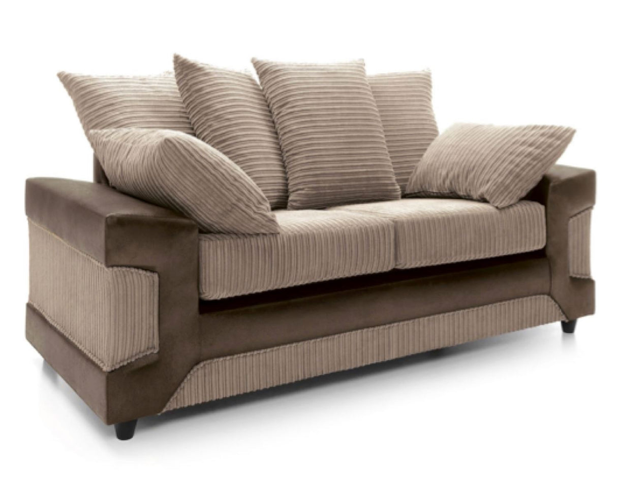 Dino 3 Seater- Brown & Beige