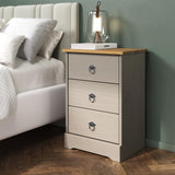 Corona Classic 3 drawer bedside cabinet