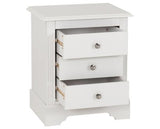 STRATFORD 3 DRAWER BEDSIDE - WHITE