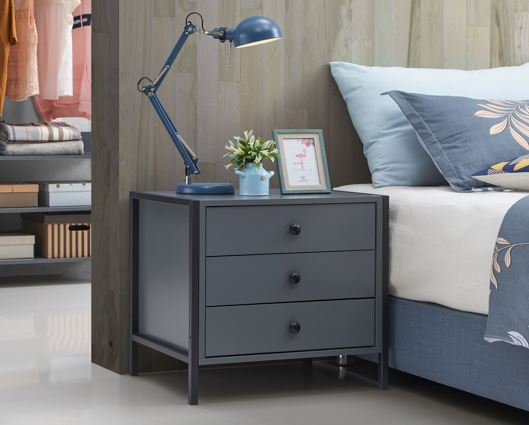 Zahra Nightstand with 3 Drawers