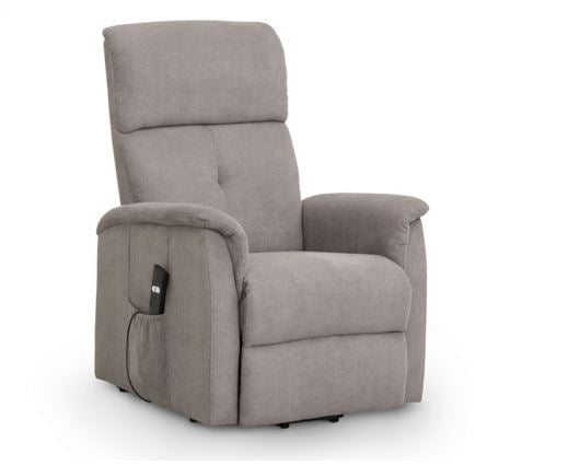 AVA RISE AND RECLINE CHAIR TAUPE FABRIC