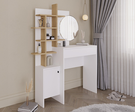 Freyja Dressing Table White/oak