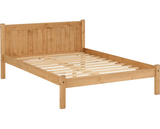 Maya 4'6" Bed - Distressed Waxed Pine