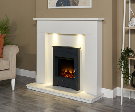 Holston Inset Stove in Black with Remote