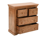 Artwork Mango Wood Chest Of Drawers