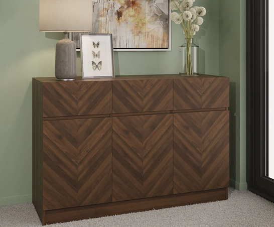 Catania Large Sideboard Royal Walnut