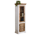 Alfie Wood Bookcase/Display Cabinet - 3 Shelves & 1 Doors