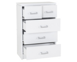 Charles 3+2 Drawer Chest - White