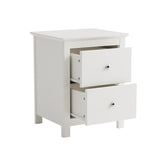Nairn White 2 drawer bedside cabinet
