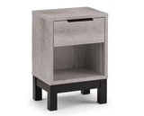 Bali 1 Drawer Bedside Grey Oak