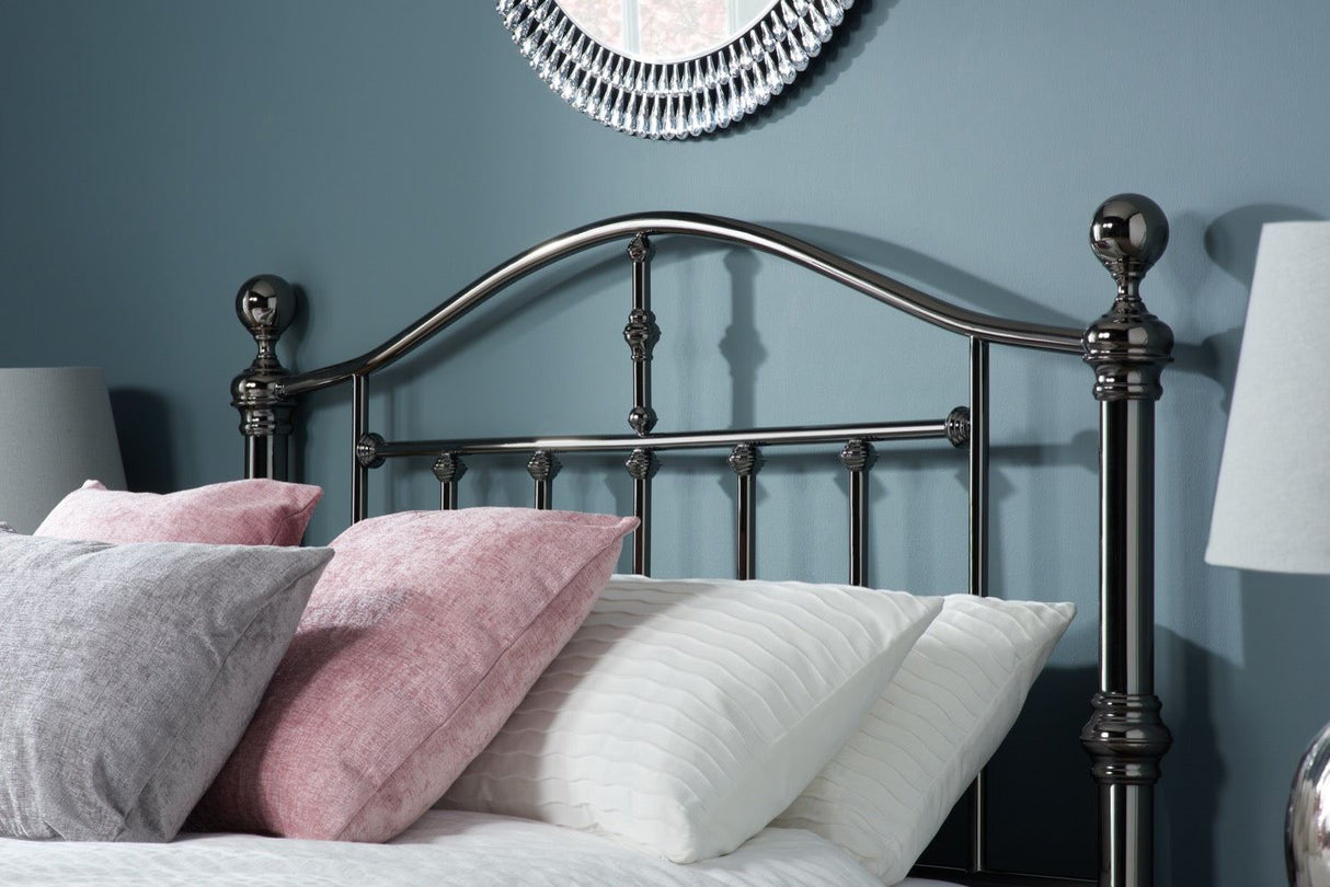 Victoria King Bed - Steel