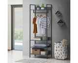 Zahra 4 Piece Bedroom Furniture Set Open Wardrobes