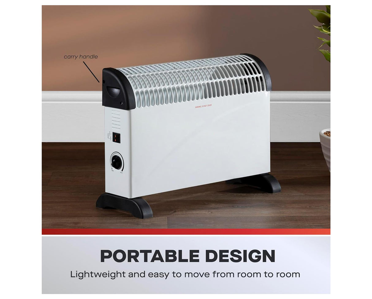 Daewoo White Convector Heater 2000W
