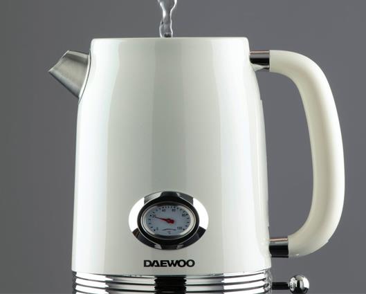 DAEWOO DENVER 1.5L KETTLE BUTTERMILK