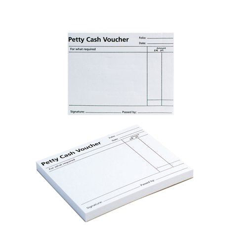 Q-Connect Petty Cash Voucher Pad 125x101mm (Pack of 10) KF00103