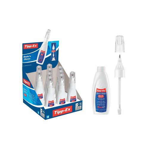 Tippex Shake and Choose Correction Fluid (10 Pack) 9017311