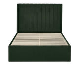 Leila Dual Storage Door Bed Bottle Green - Double