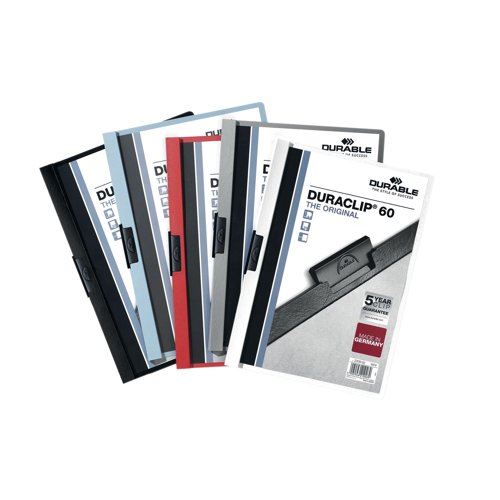 Durable 6mm DURACLIP File A4 Assorted (Pack of 25) 2209&#47;00