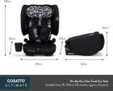 On the Go i-size Travel Car Seat - Itchy Feet Rosy