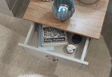Kendal 1 drawer bedside grey