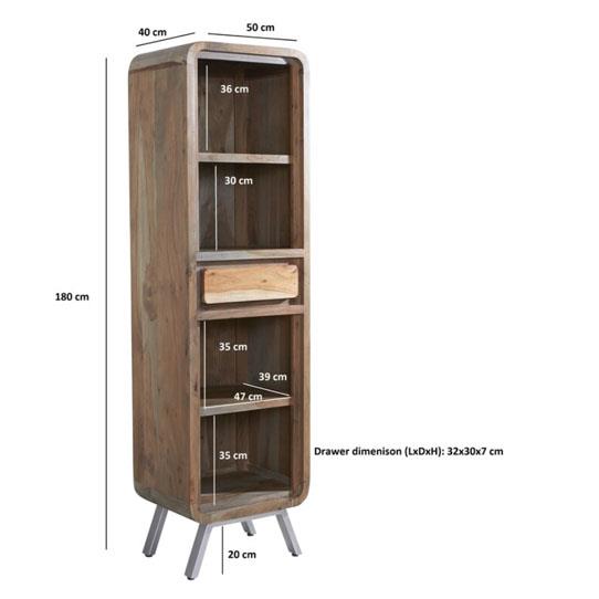 ASPEN NARROW BOOKCASE