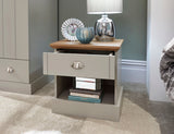Kendal 1 drawer bedside grey