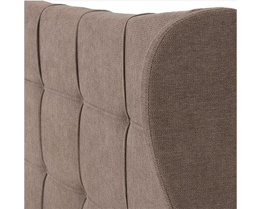 VERONA 5' BED - BROWN FABRIC