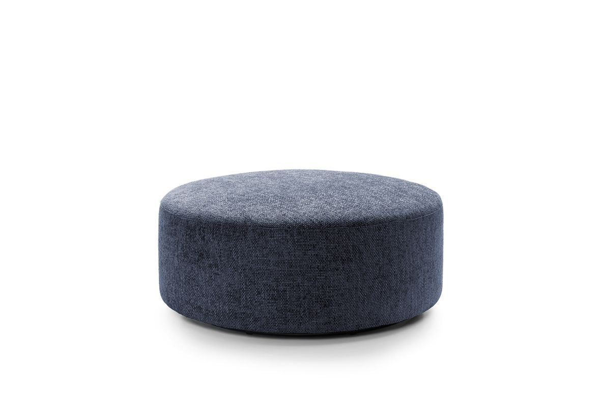 Ingrid Large Swivel Footstool - Dark Blue