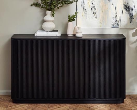 Louis Black Fluted Sideboard Black