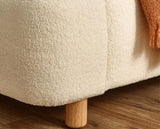 Oberon Boucle Bed Cream - Double