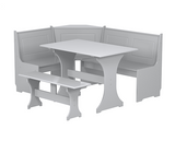 Hemington Corner Dining Set- Grey