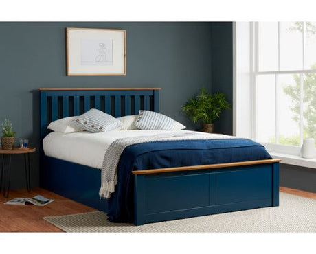 Phoenix King Ottoman Bed - Navy