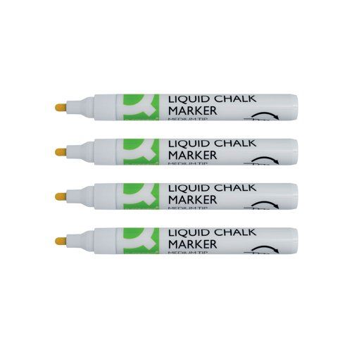 Q-Connect Chalk Markers Medium Tip White (Pack of 4) KF16282