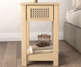 Chudleigh 1 Drawer Bedside Table Oslo Oak